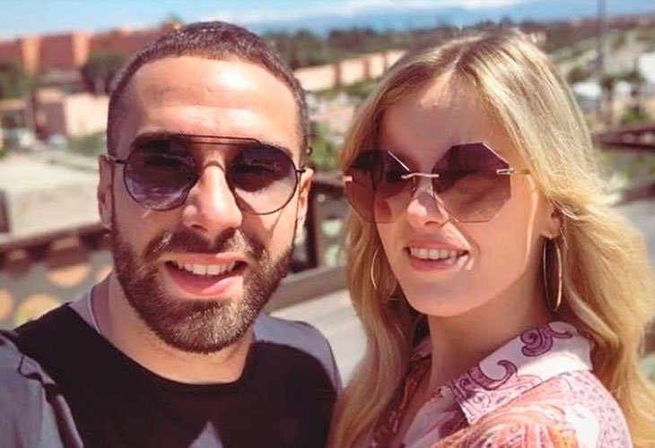 Dani Carvajal and his wife 