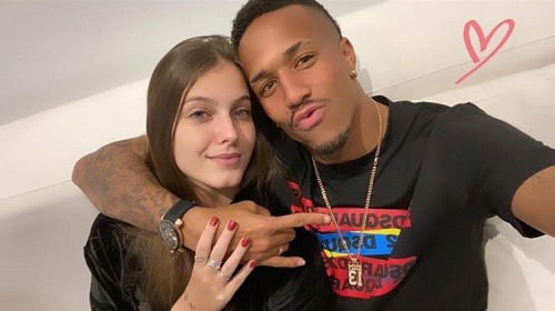 Eder Militao and his ex girlfriend Alicia-Gomez 