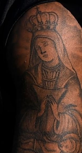 Mariano Diaz baby jesus tattoo