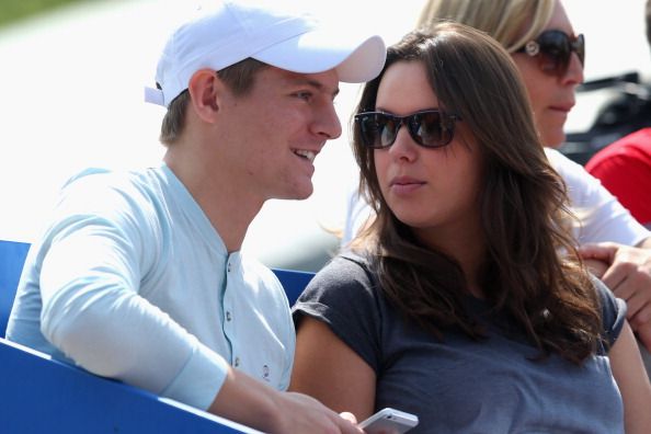 Toni Kroos and his wife Jessica Faber